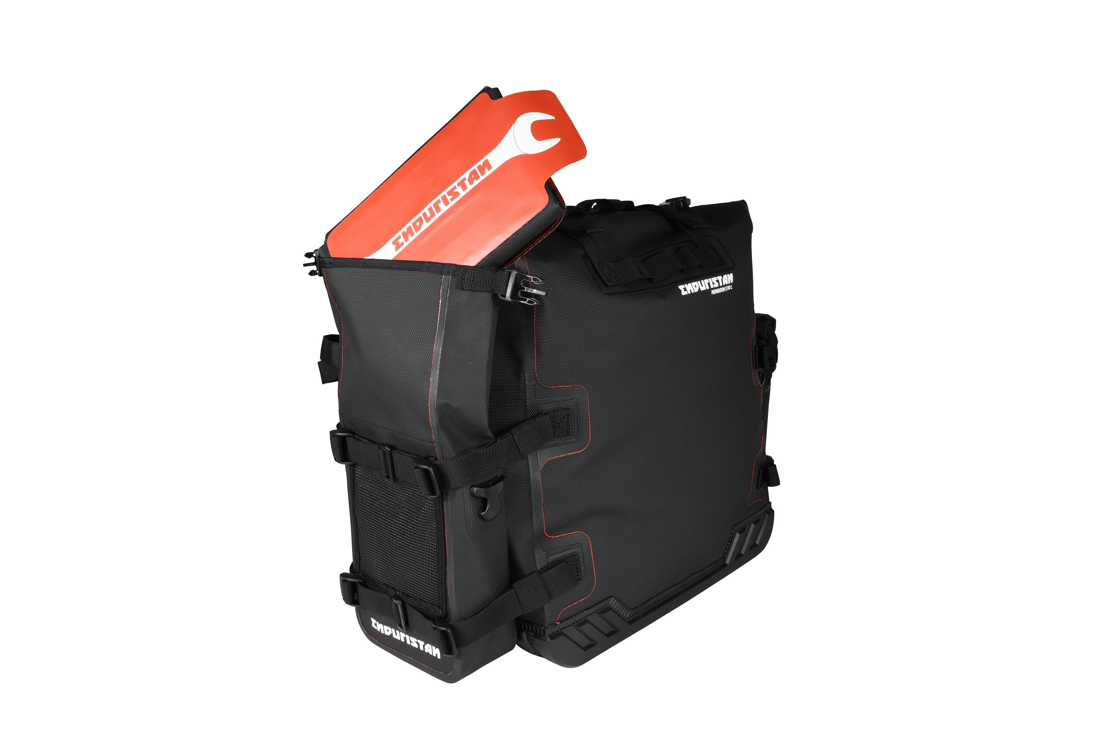 Enduristan Monsoon Evo, bisage za motore